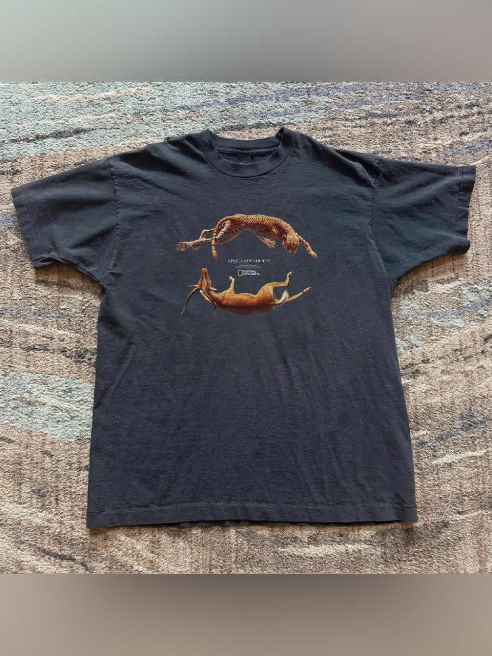 Gildan Black Heavy Cotton T‑Shirt with National Geographic